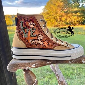 Custom, brand new, converse chuck taylor canvas sneaker.